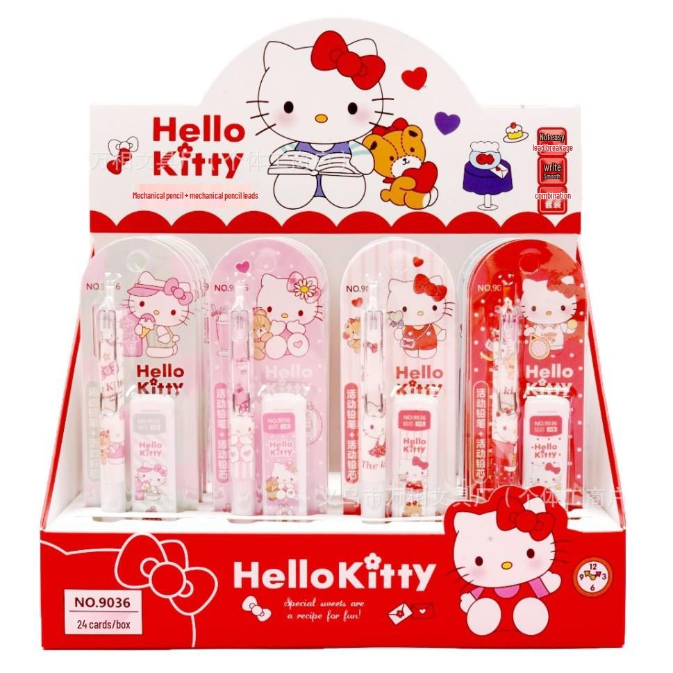 Hello Kitty No-Sharpen Click Pencil Set with Refills for Kids & Students