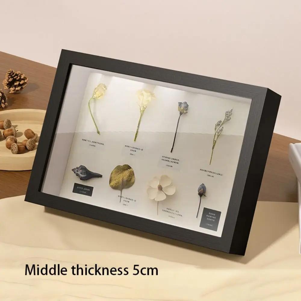 Dried Flower Shadow Specimen Range Deep Box Display Box Picture Memory Case Frame Box Photo Display