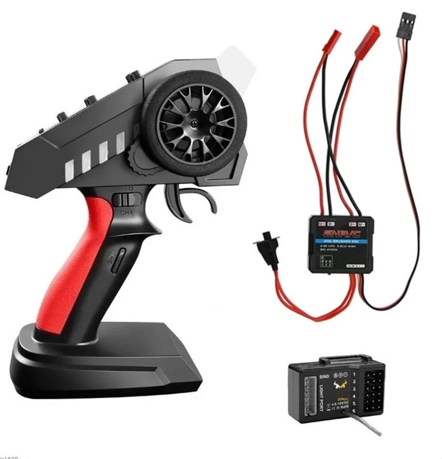 MN-89K 2.4G Six-Channel Pistol Grip Remote Controller for Car, Boat, and Tank Models
