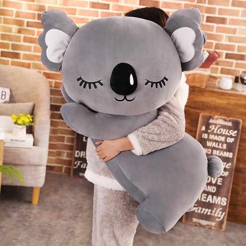 Lying Plush Koala Toy Cartoon Stuffed Animal Doll Cute Decoration Gift Kids