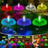 Solar Garden Lights Outdoor Waterproof Fiber Optic Jellyfish Lawn Lights Outdoor Patio Villa Yard Decor Garden Decoration Ground Plug-in Lamp
