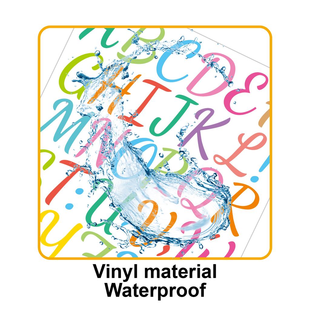 1-inch Letter Sticker Bright Film Handwriting Set Stationery Toy Reader Kindle Decorative Alphanumeric Stickers