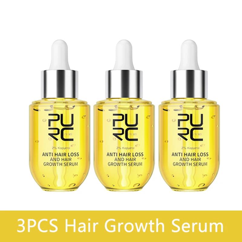 PURC Hair Growth Serum with Ginger & Polygonum Multiflorum, Hair Loss Treatment for Men Women, Scalp Care Health