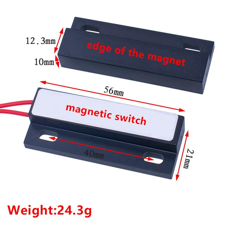 WB-SF117R High Voltage Magnetic Contact Switch Door Contact Sensor 1-11mm Sensing Distance Max 1A Current 11Hz Frequency AC