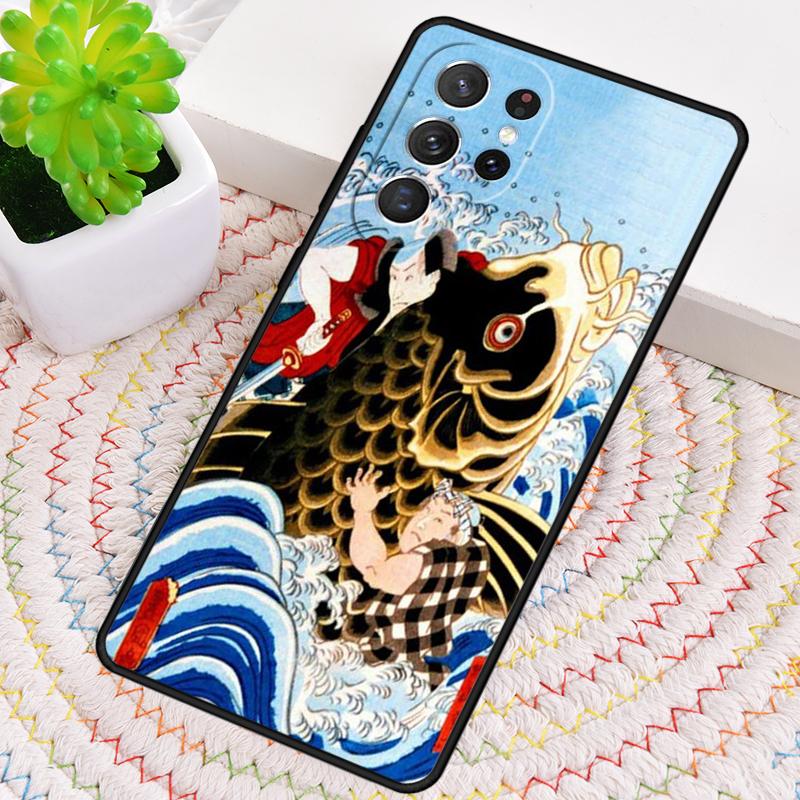 Japanisches Koi Silikon Handyhülle Für Samsung Galaxy note 10 pro S26 S25 S24 S23 S22 S21 Plus S25Ultra Capa Cover