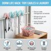 Plastic Clothespins 30 Pcs Strong Grip Anti Wind Durable Clips Multi Laundry Drying and Cable Organizer for Home Dorm Use