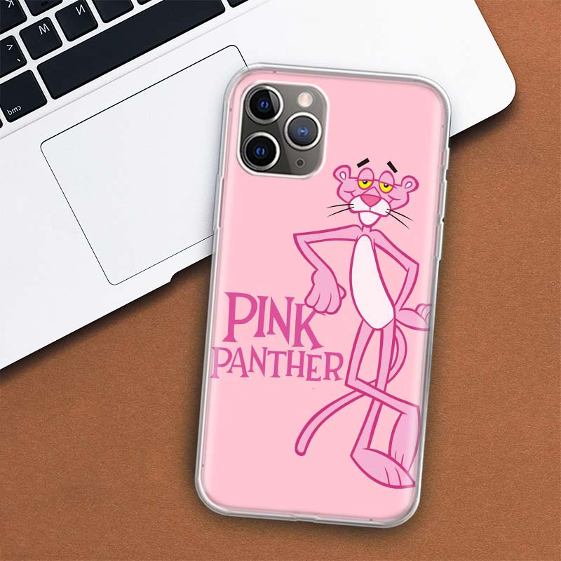 

Чехол для телефона с рисунком «Розовая пантера» для Apple iPhone 11 12 13 14 Pro 7 XR X XS Max 6 6S 8 Plus + Mini 5 SE, мягкий чехол с принтом iPhone 14 Pro Max