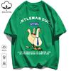 Hot selling prints in Russia T-Shirts Unisex Retro Oversized Short Sleeves Fashion Couple Clothes Unisex Simple Basics Clothing