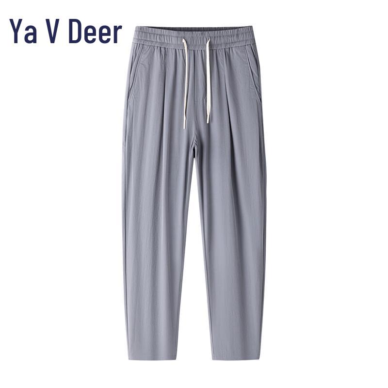 Yalu Men's Ice Silk Casual Jogger Pants