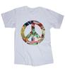 Patriotic Peace Sign T-shirt American Flag Eagle Liberty New York