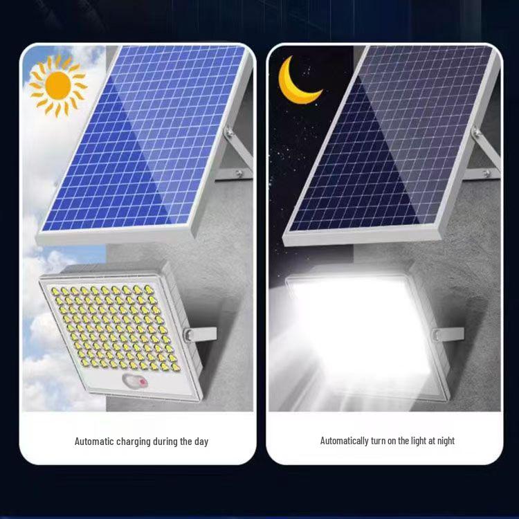 Ultra-Bright Solar LED Floodlight with Motion Sensor for Outdoor Spaces