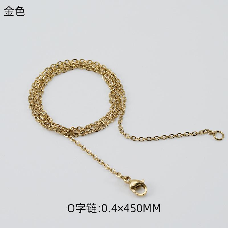 Stainless Steel Snake Bone Chain Necklace Women'S Diy Titanium Steel Pendant Accessories Collarbone Chain Spot