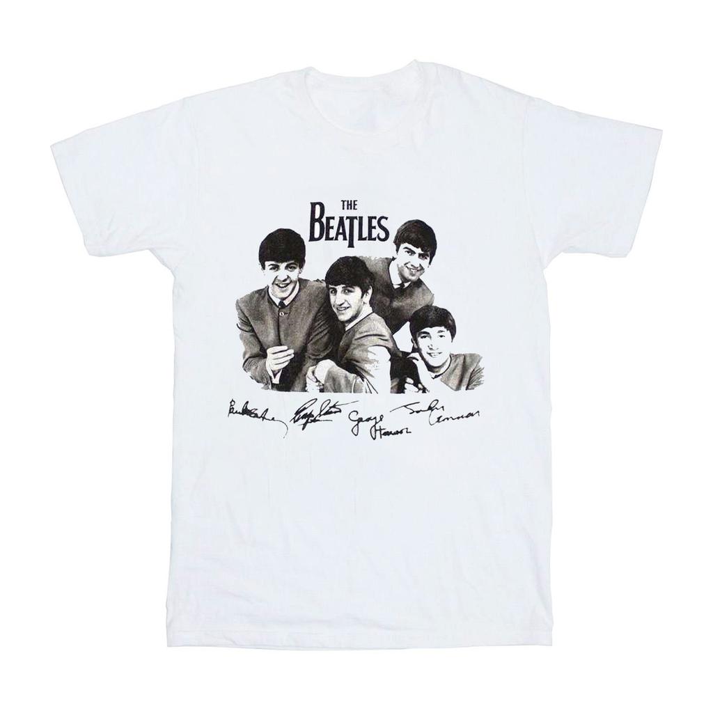 The Beatles Unisex tričko s podpisem pro dospělé
