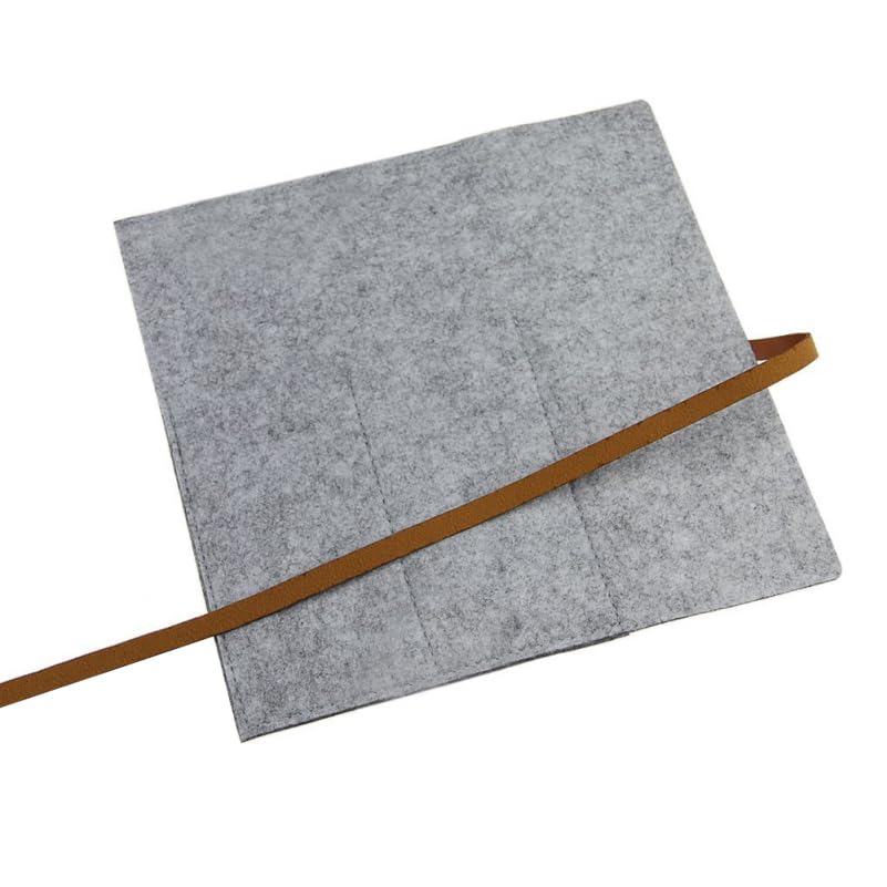 TEHAUX Pencil Felt Pencil x x School Stationery Portable Roll-Up Case, Holder, Foldable, Lightweight, 20.4 8.5 3cm, Pouch, Student,