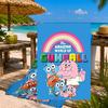Gum-ball's Amazing World Beach Towel Microfiber Beach Towel, Lightweight and Quick-Dry, for Summer Travel, Swimming Pool Fan Birthday Gift