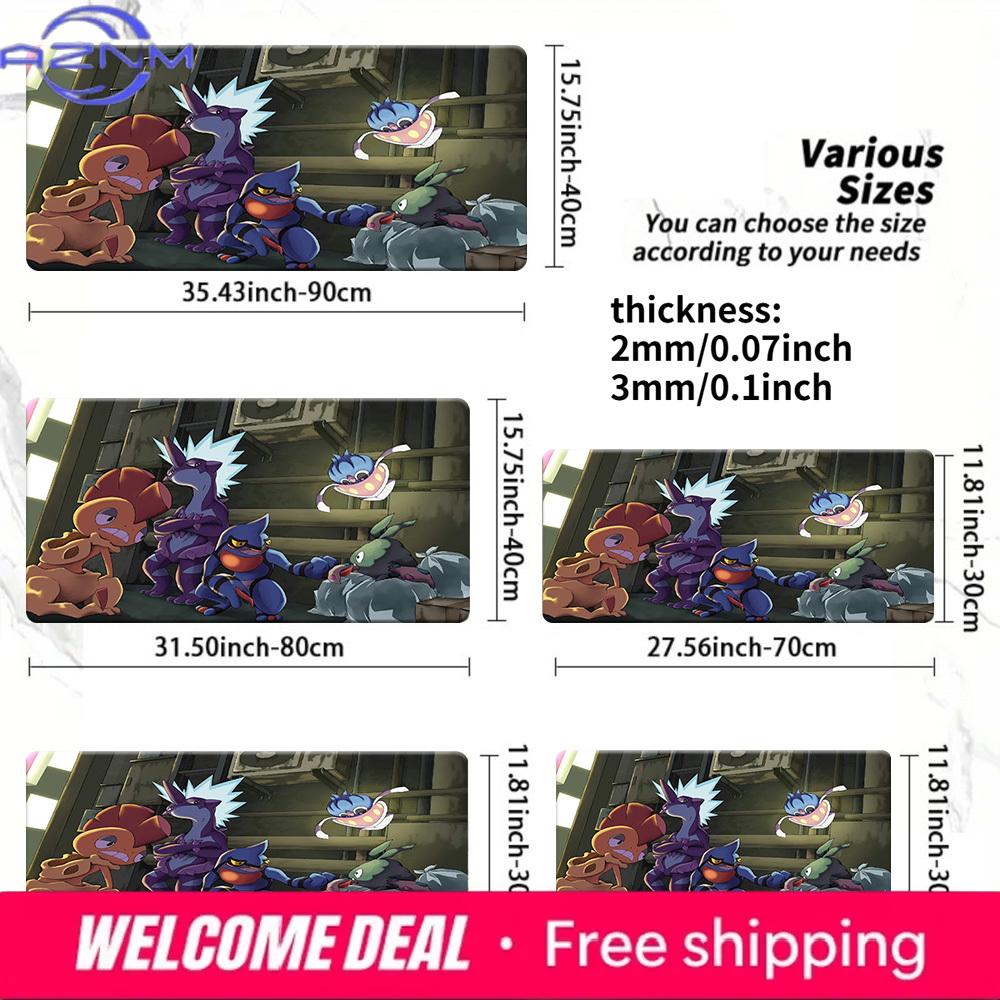 ToxicType Pokemon Squad Urban Style Large Gaming Mouse Pad 30x80x0.2cm