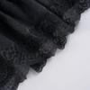 Sweet Girly Ruffle Patchwork Short Skirt - Low-Waist Knit Design