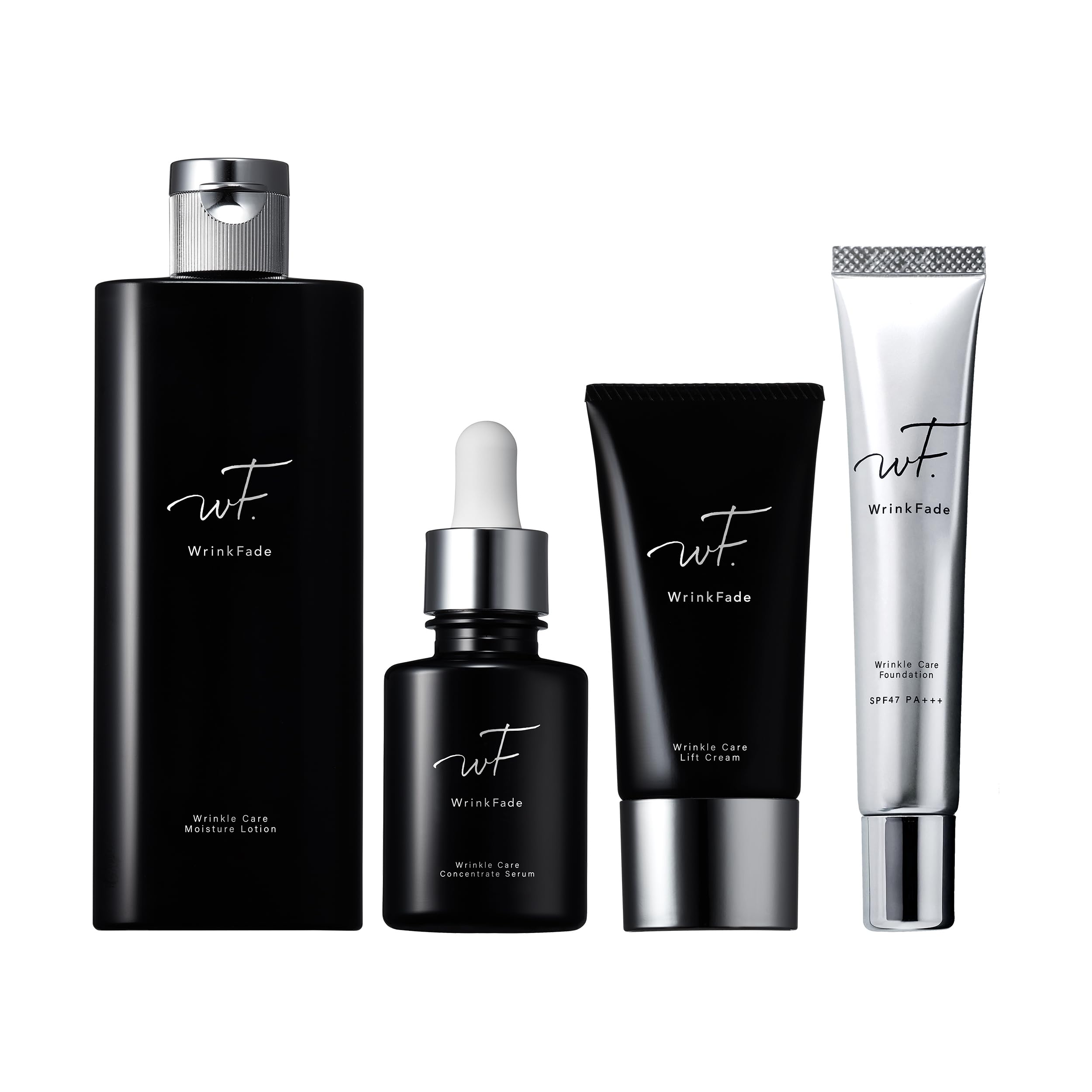 

WrinkFade Link Fade Lucky Bag 4 Piece Set Lotion Emulsion Serum Foundation Medicated Wrinkle Care Concentrate Serum Medicated Wrinkle Care Moisture