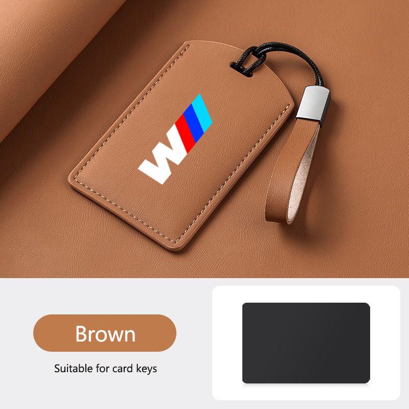 BBIV3 Leather M-Styling Car Smart NFC Card Key Case Cover Shell For BMW M3 M5 M4 Series X1 X3 X5 X6 X7 535le Keychain Auto Accessories