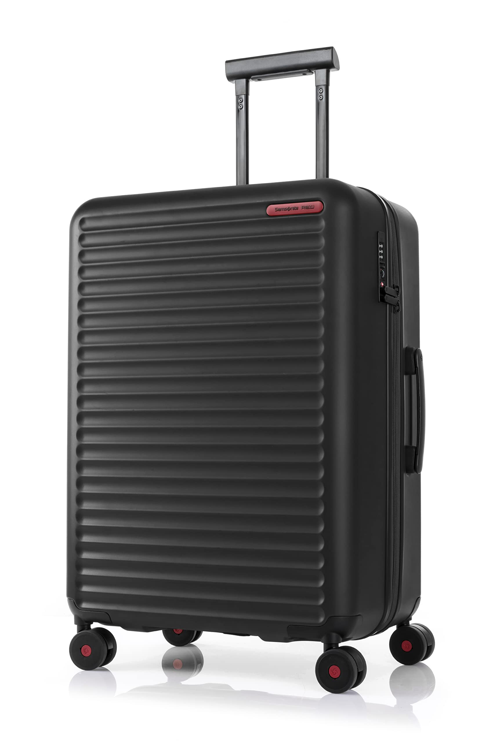 

[Samsonite Red] TOIIS C Spinner 55 Carry-on Suitcase, Small, 1-3 Nights, Expandable, 38/45cm L, 55cm, 3.2kg, Ink Black