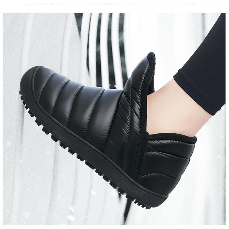 Winter Cotton Ankle Boots Men Outdoor Couple Non-slip Casual Plush Warm Women Snow Boots