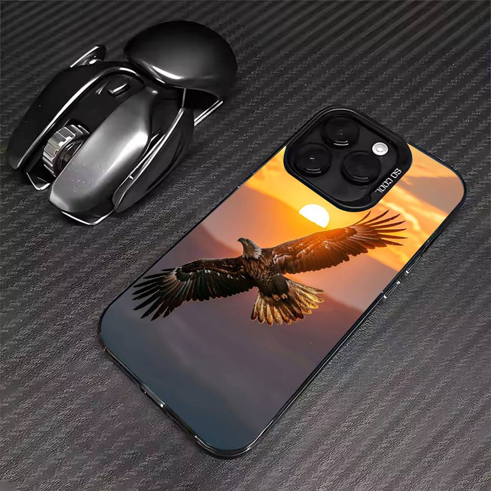 Eagle Cool Animal Phone Case For iPhone 17 16 15 14 13 12 11 Pro Max XS Max 7 8 Plus Shockproof Silicone Matte Cover