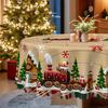 Christmas Tablecloth Cartoon Train Snow Polyester Waterproof And Oil-Proof Hot-Selling Holiday Table Cloth