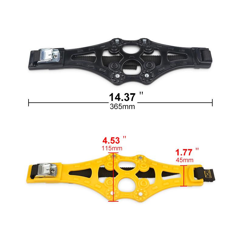 Snow Tire Chains for Car/SUV/Truck - 4 Pcs Emergency Traction Thick Belt, Portable Mud Snow Anti-Slip Chains