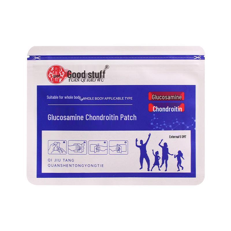 Vitality Goodies Plastry z tkaniny elastycznej z glukozaminą i chondroityną do wsparcia szyi, kolan, kręgosłupa lędźwiowego i kości.