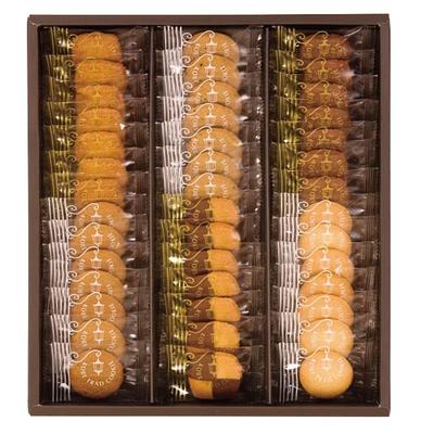 Kobe Trad Cookies Kekssortiment 39 Stück einzeln verpackt Mundgerechte Größe empfohlen für Frauen Black Chocolate Cafe Plain / / Kokosnuss, Tee,