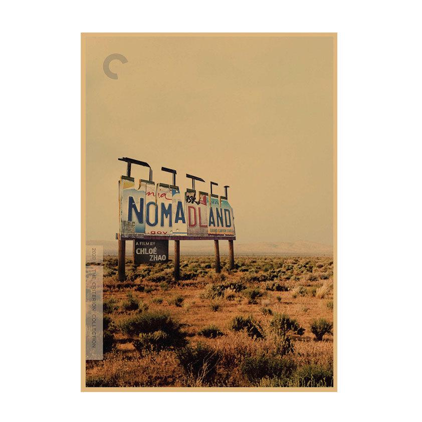 

Nomadland Retro Kraft Paper Movie Poster for Wall Decor 29.7X42cm (A3 size)