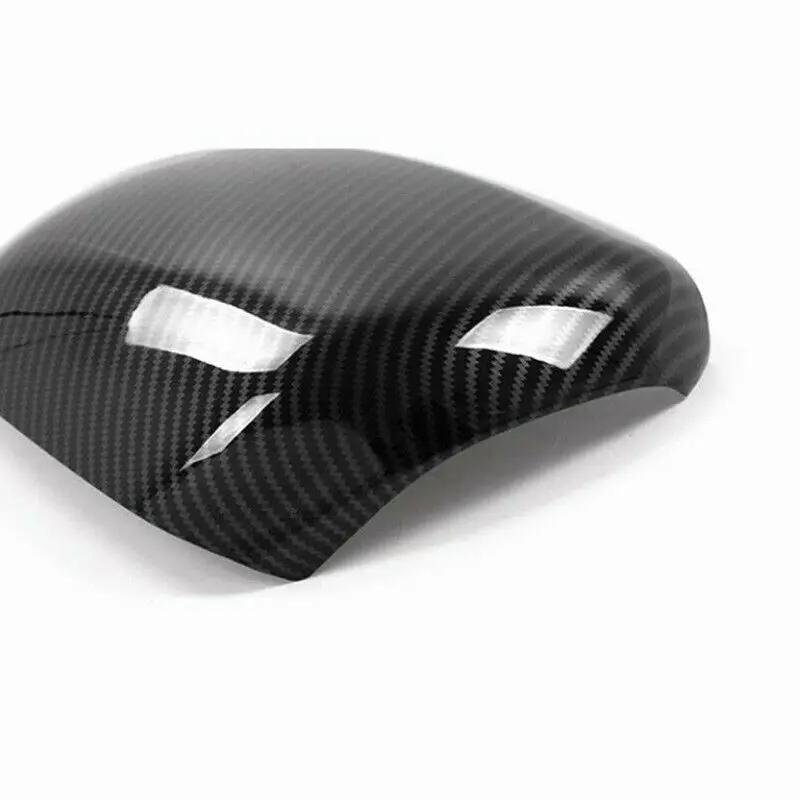 For Hyundai Santa Fe 2019-2025 Car Rearview Side Mirror Cover Wing Cap Exterior Sticker Door Rear View Case Trim Carbon Fiber