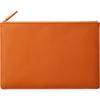 Corale Leather Gadget Large Size iPad Compatible Travel Large Slim Large Capacity Clutch Bag [Corale] Multi-Pouch Women's 11-inch Bag-in-Bag (Orange)