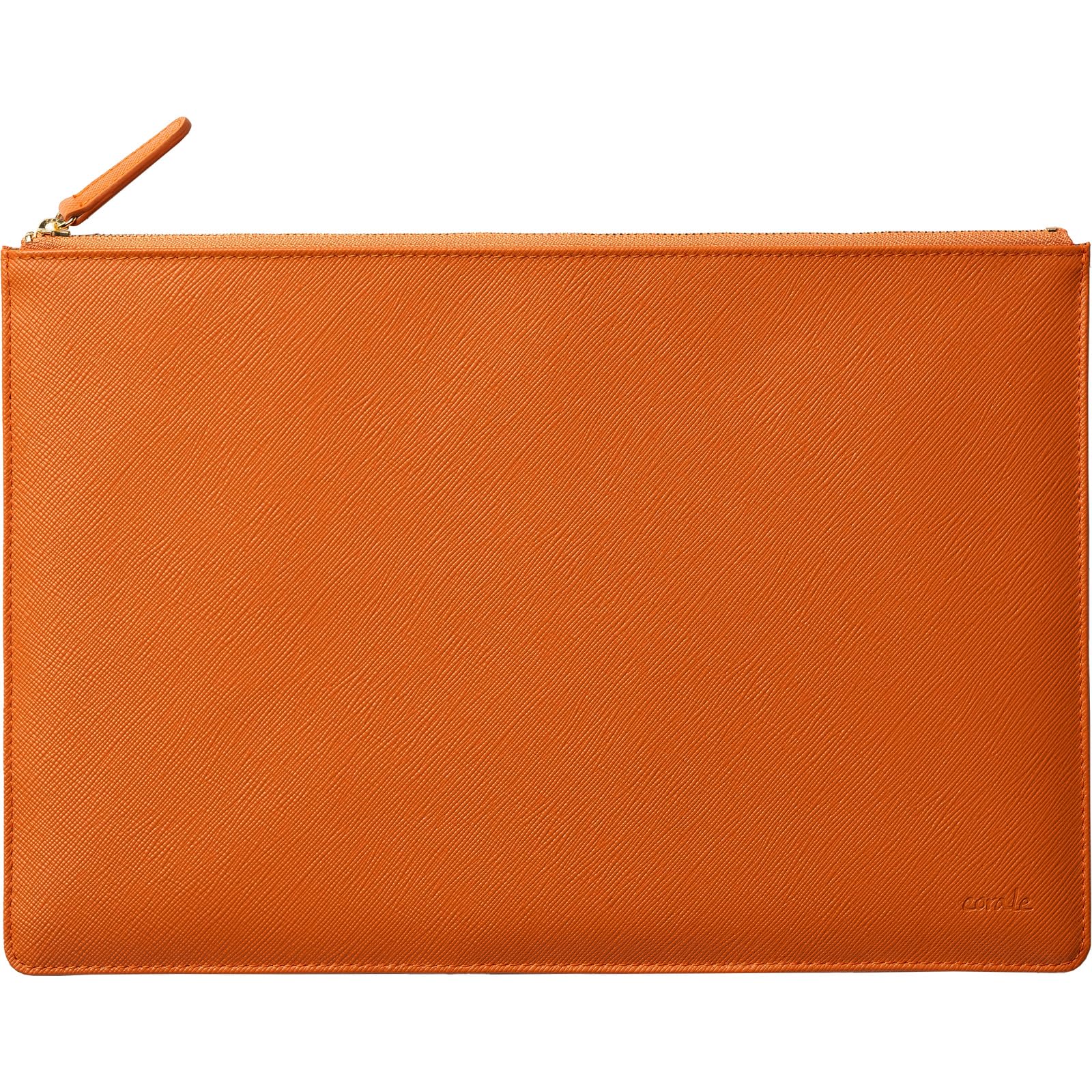 

Corale Leather Gadget Large Size iPad Compatible Travel Large Slim Large Capacity Clutch Bag [Corale] Multi-Pouch Women s 11-inch Bag-in-Bag (Orange) помаранчевий