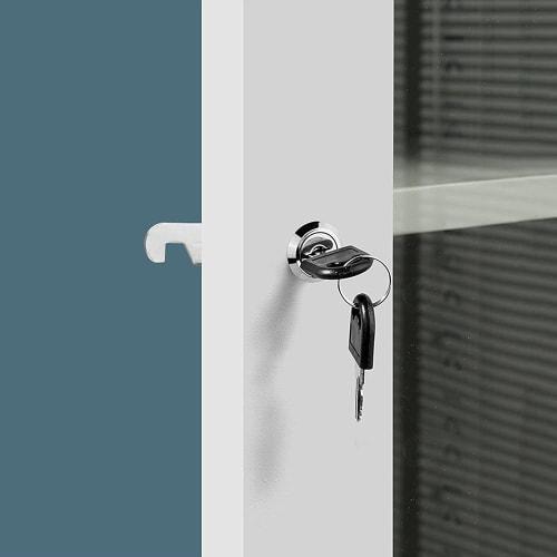 16mm Cam Lock, Drawer, Cabinet, Door Lock, Key, 2 Keys Included, Cylinder Lock, Secondary Lock for Cupboards, Cupboards, Mailboxes, Lockers, Showcases