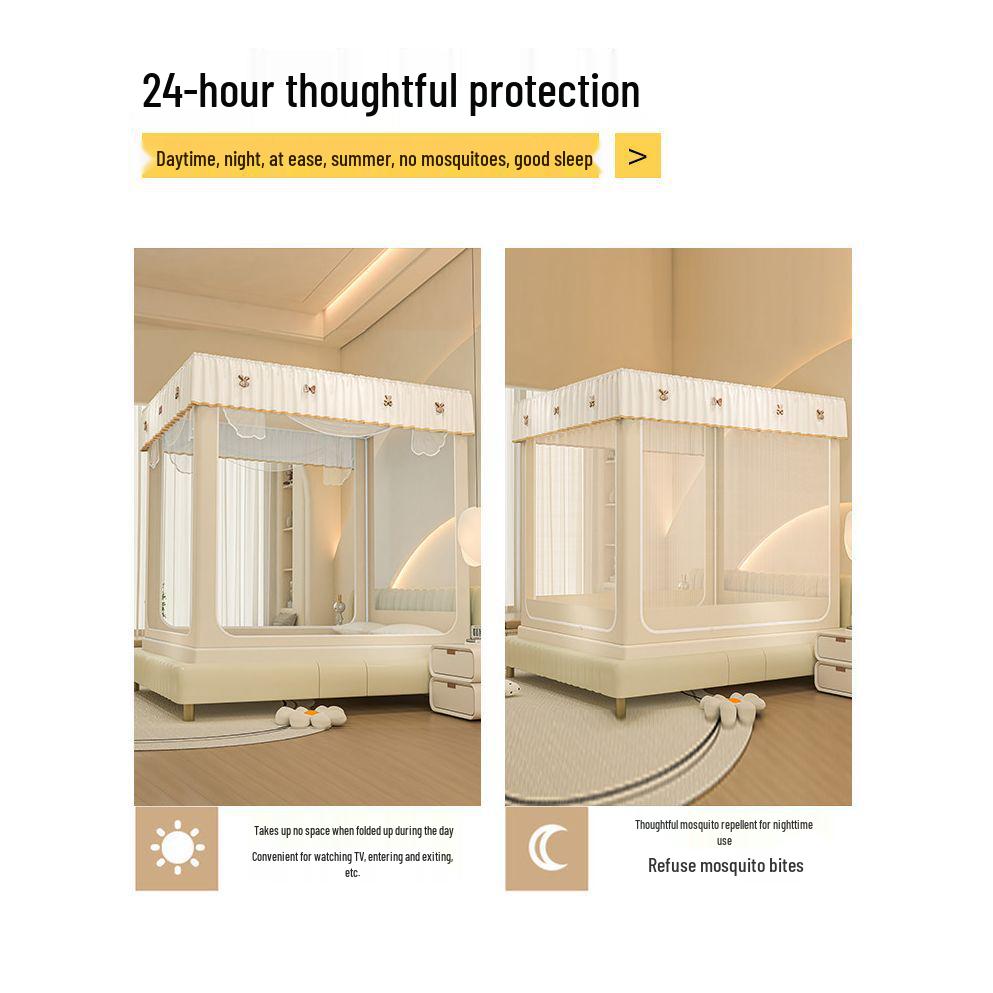 2025 Integrated Anti-Fall Mosquito Net for Home & Baby, No-Installation Full Coverage