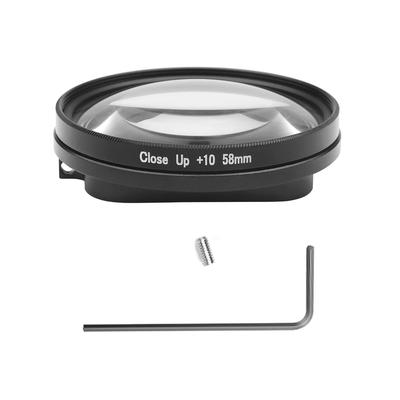 58mm Makro Lens 10x Büyütme Yakın Çekim Lens Gopro Hero 7 Siyah 6 5 Siyah Su Geçirmez Kılıf