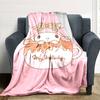 1pc My Melody blanket Lightweight Flannel Throw for Sofa Bed Travel Camping Livingroom Office Couch Chair