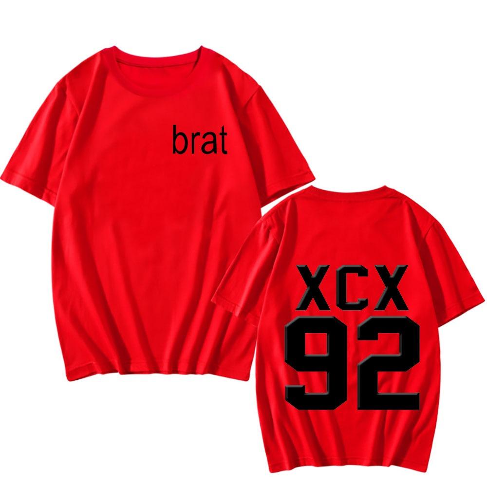 

Charli XCX Brat Harajuku Print Women T-Shirt Street Korean Short Sleeve Cotton Punk Tops Sudaderas Comfortable Clothes 3XL