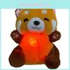 Breathing Raccoon Plush Toy With Glow Sound For Early Education And Kids Room Decor