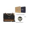 Coach Klare 21 Classic Logo Color Block Chain Shoulder Tote Coated Canvas And Leather Crossbody Bag Small Women Bags Black Brown 91019-IMCBI