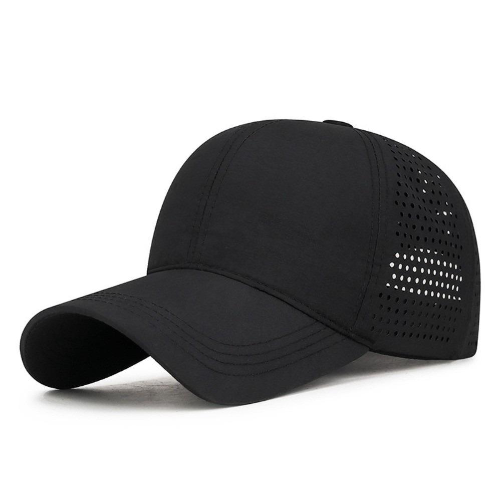 Adjustable Baseball Cap Breathable Sports Caps Fashion Outdoor Sun Hat Camping чёрный