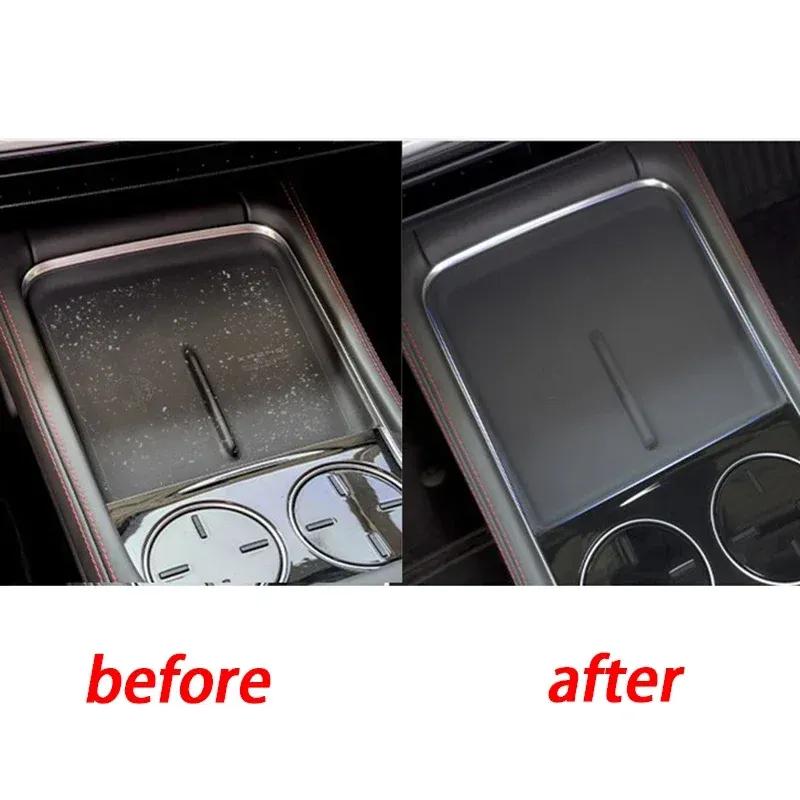 For XPeng P7 P7i 2024 Car Center Control Wireless Charging Silicone Panel Silicone Anti-slip Mat Interior Accessories