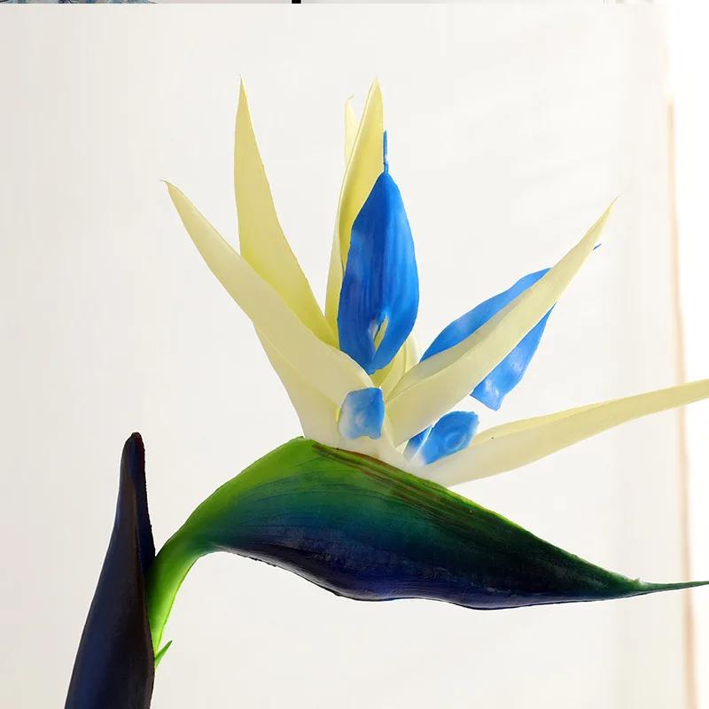1PC Artificial Strelitzia Fake Flower Bird of Paradise 80cm Simulation Plant for Floral Arrangement Art Holiday Home Party Decor