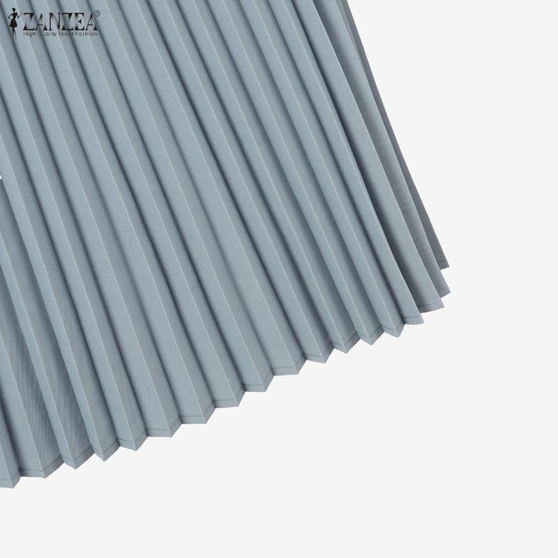 ZANZEA Women Short Sleeve Blouse and Skirts Summer Two Piece Suit Sets