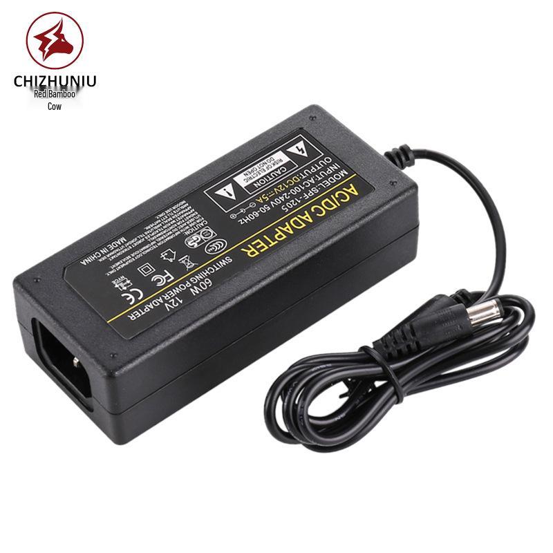 

12V 5A Stabilized Power Adapter for LED & Monitor TV with DC Power Cable 12V 3A Adapter