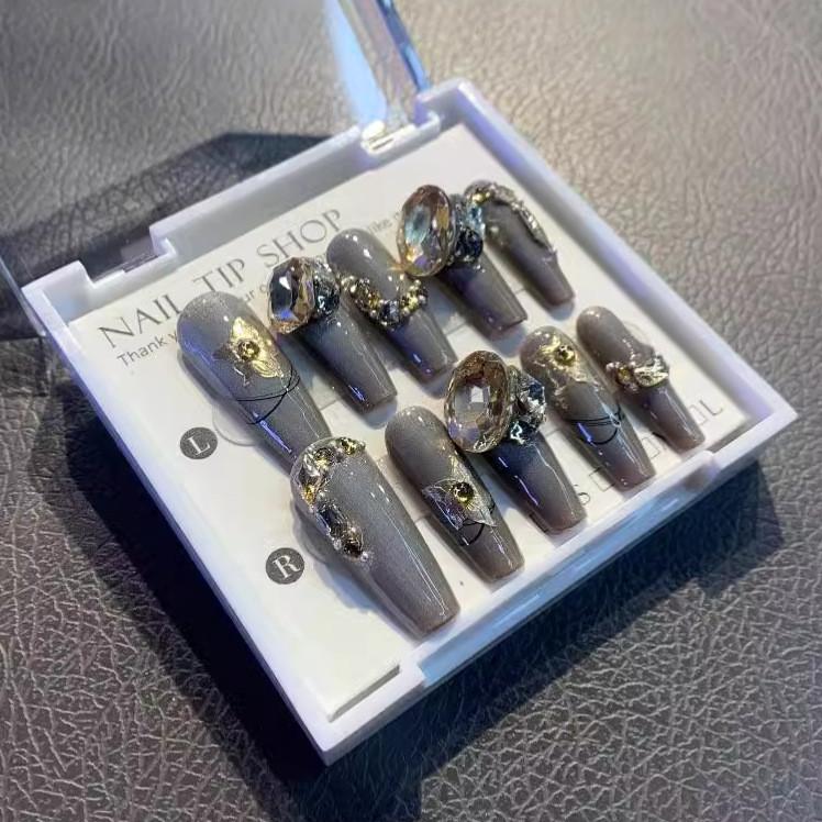 

Handmade Nail Wear Fashion Casual Simple Exquisite Classic Nail Patch Style L