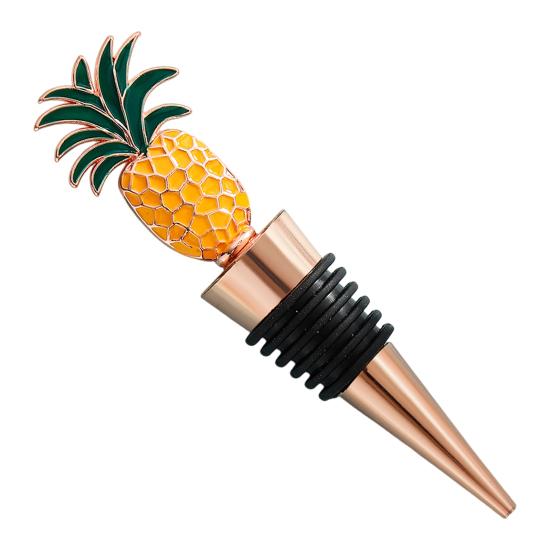 Wine Bottle Stopper Pineapple Design Vacuum Sealed Twist Cap Reusable Champagne Stopper Red Wine Cork for Bar Tools Wine Gifts