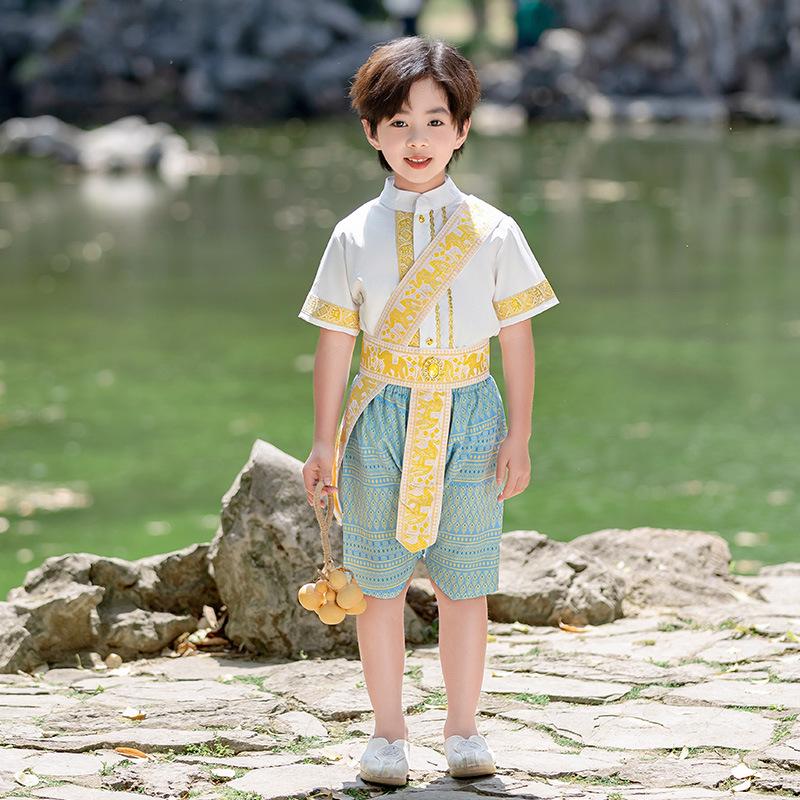 Dziecięcy strój etniczny Dai dla chłopców i dziewcząt - Wiosna, Lato, Jesień strój do występów