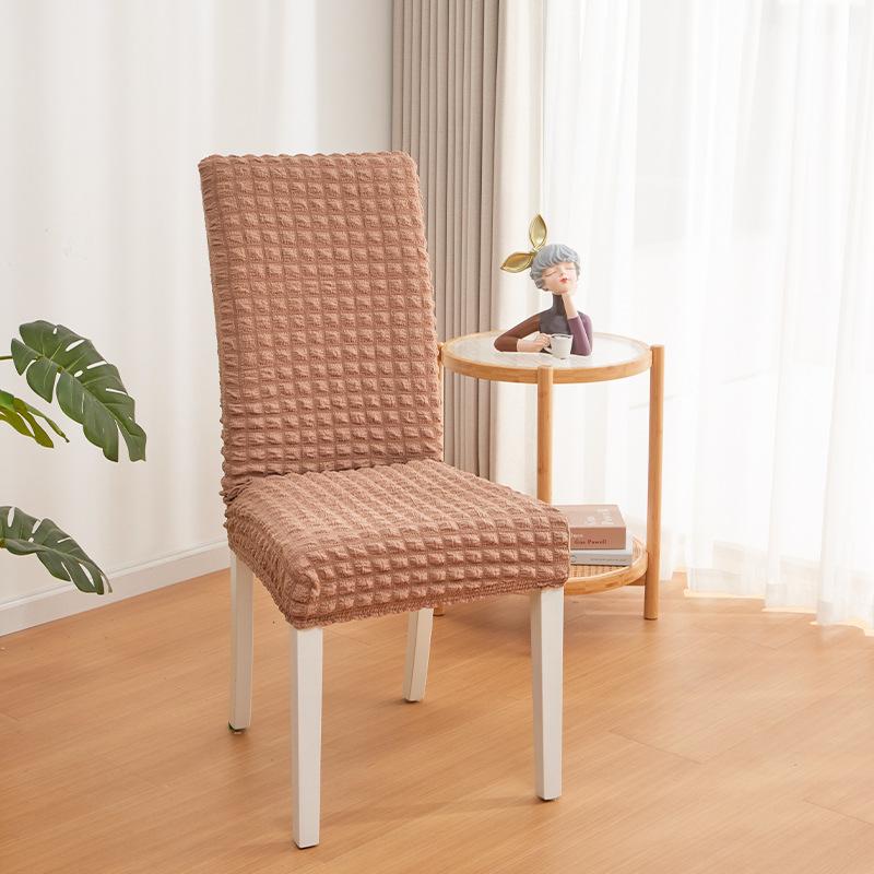 

Thickened Three-dimensional Bubble Yarn Chair Cover Elastic Stool Universal All-inclusive Elastic One-piece Anti-fouling Stool Chair Cover for Home L [55-65cm]